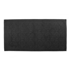 Haomy - Relief Pattern Cotton Bath Mat 55x110cm | Black
