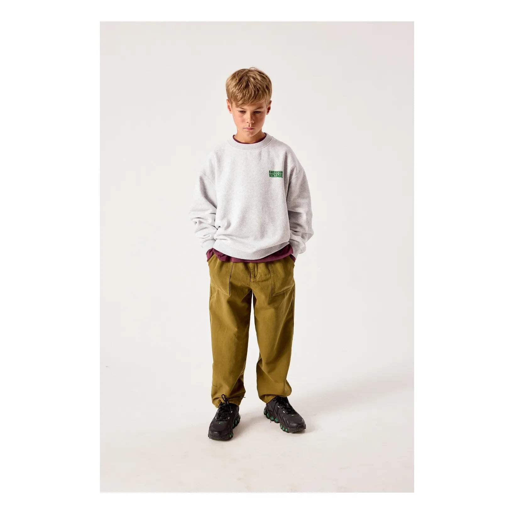 American Vintage - Baptown Sweatshirt | Gri melanj