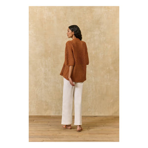 Louise Misha - Aldana Cotton Shirt | Caramel