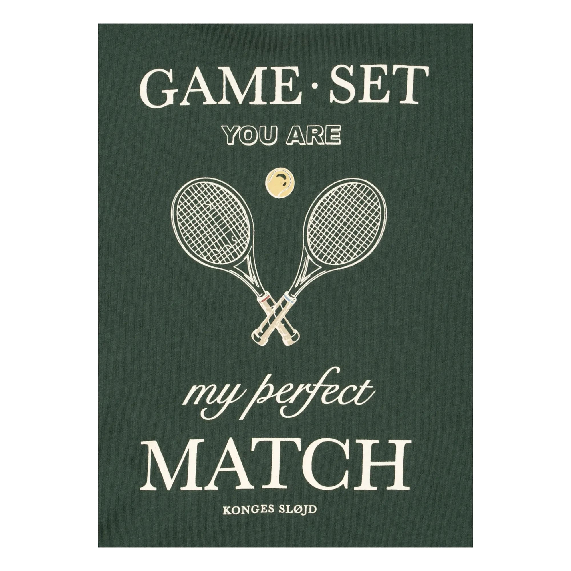 Konges Sløjd - Famo Organic Cotton Tennis T-Shirt and Shorts Set | Dark Green
