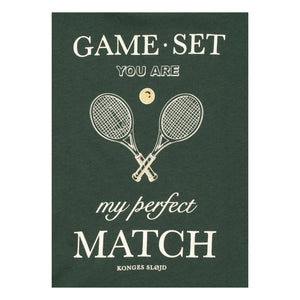 Konges Sløjd - Famo Organic Cotton Tennis T-Shirt and Shorts Set | Dark Green