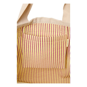 Studio Noos - Striped Beach Bag | Pale Yellow