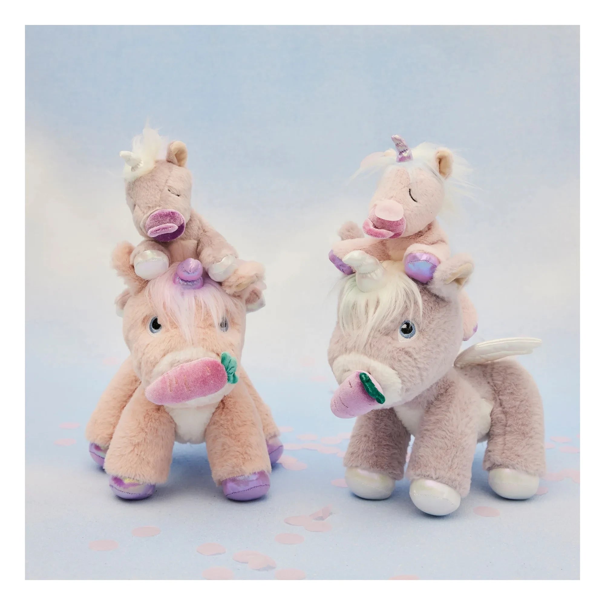 Olli Ella - Sparkling Unicorn Plush | Light Pink