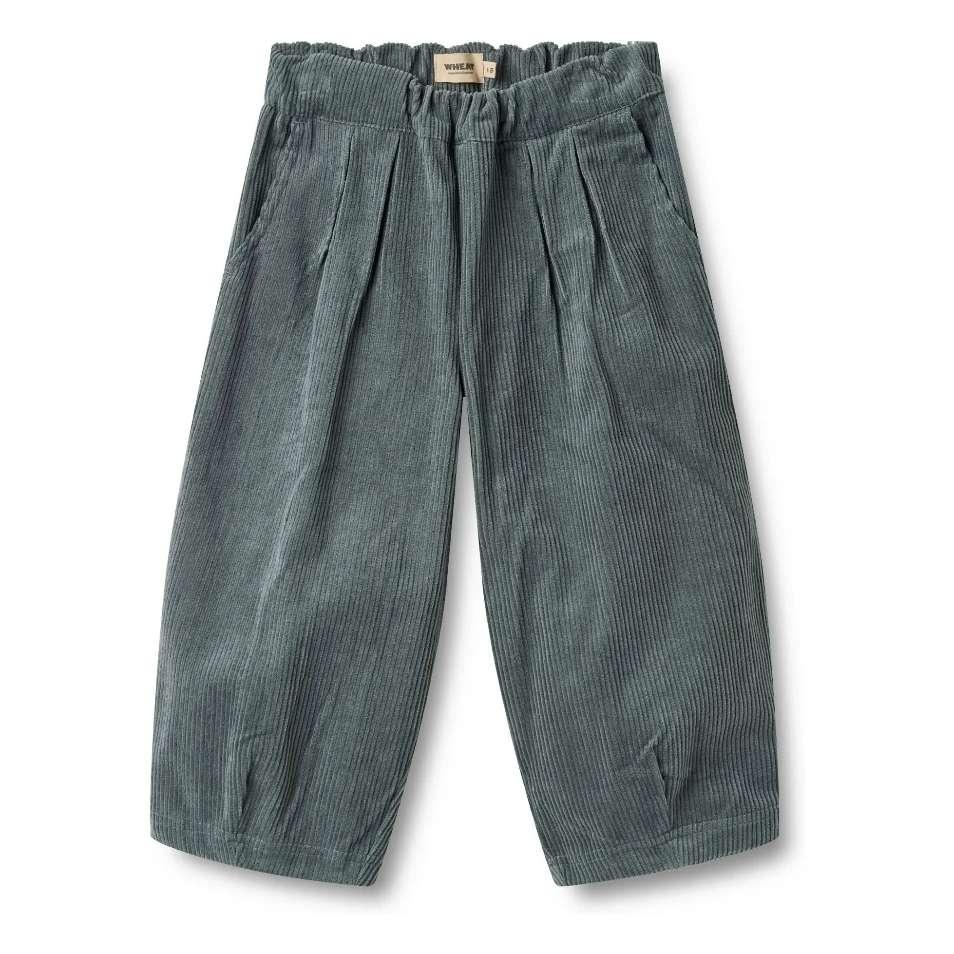 Wheat - Juno Organic Cotton Velvet Pants | Gray Blue