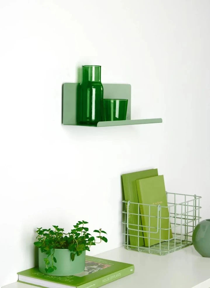 Mustard Made - Ledge Metal Wall Shelf | Sage