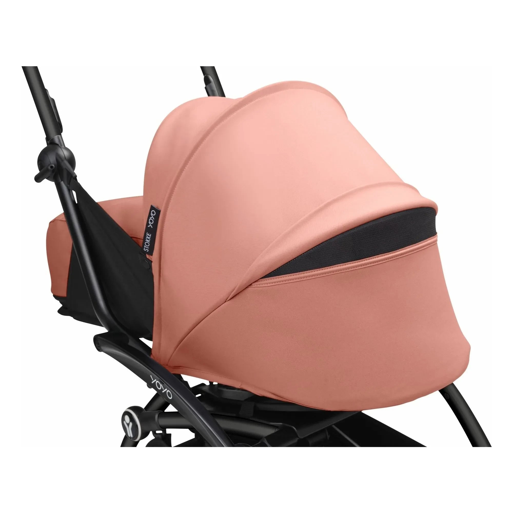 Stokke® - YOYO³ 0+ yenidoğan bebek arabası Siyah çerçeve | Ginger