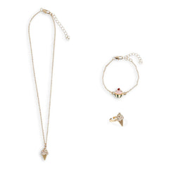 Konges Sløjd - Necklace, Bracelet, and Ring Set Glaces | Gold