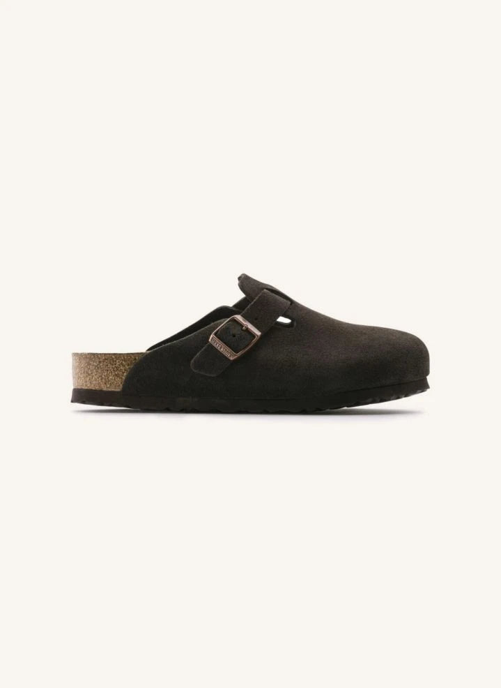 BIRKENSTOCK - Boston Suede Clogs - Adult Collection | Brown
