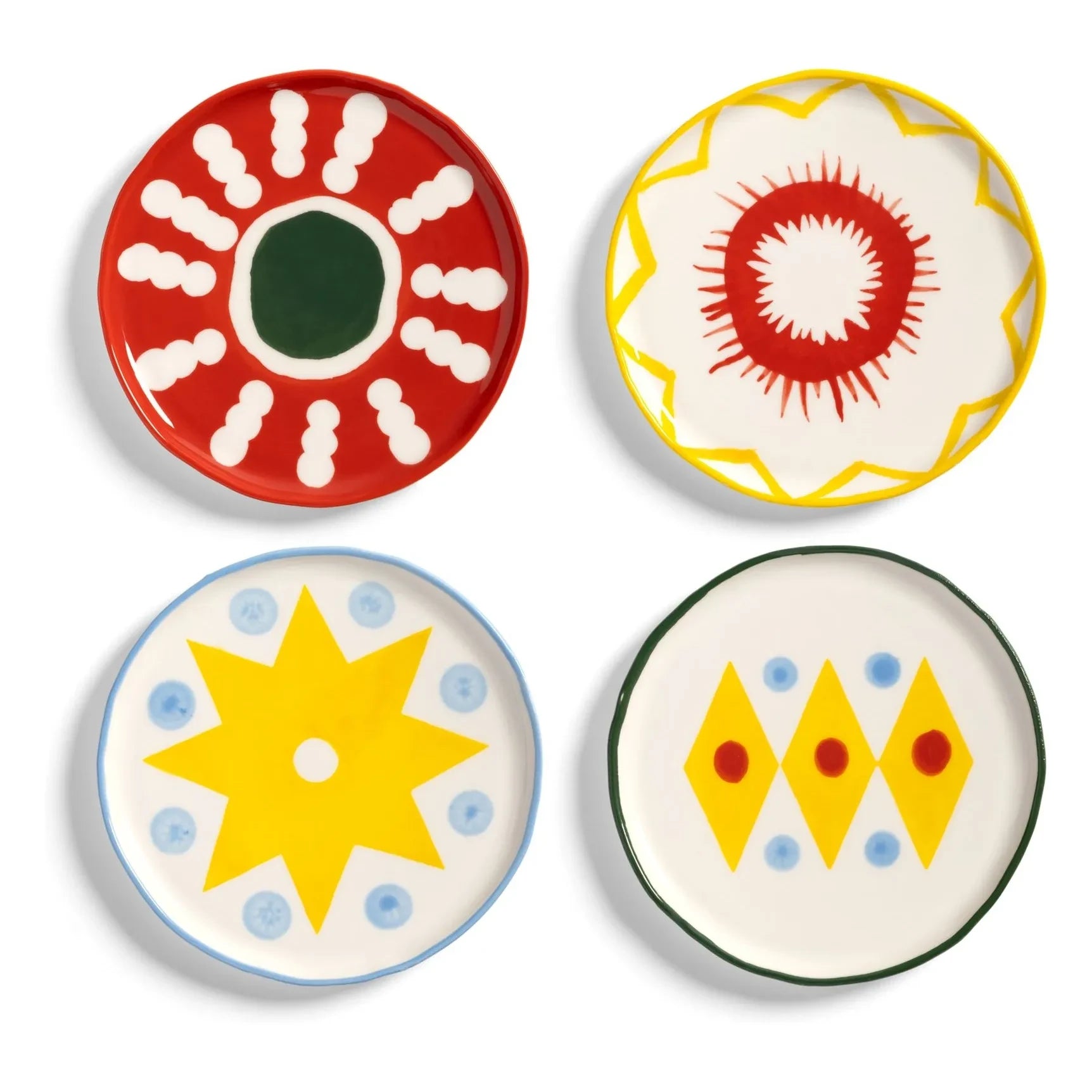 &Klevering - Festivo Porcelain Plates - Set of 4