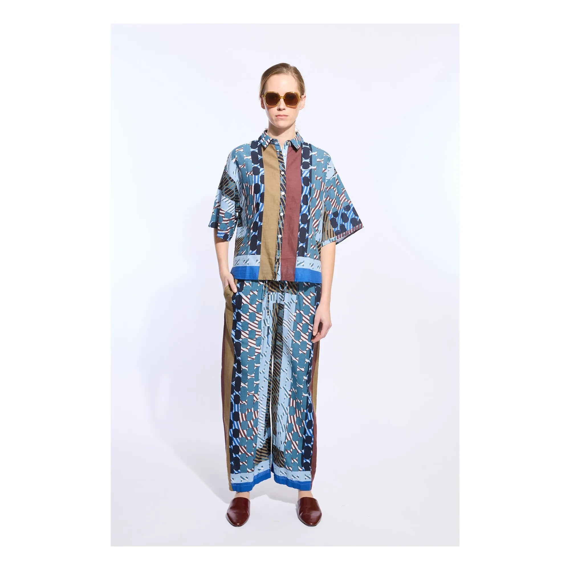 Mapoésie - Max Pollen Cotton Pants | Blue