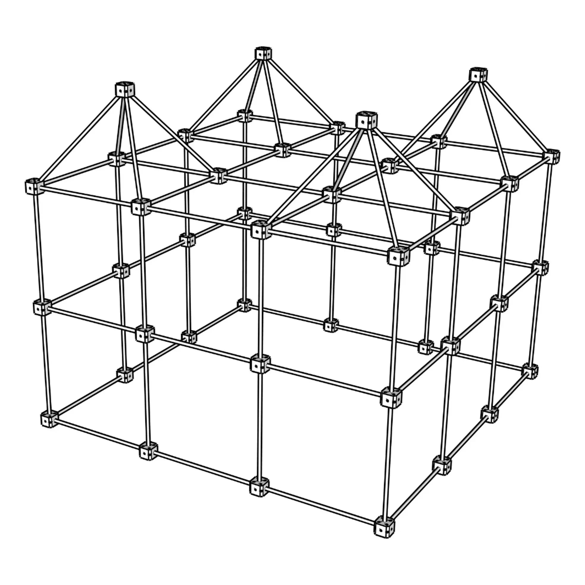 Sarbakane - Cabin Building Kit with Grizzly Pack - 155 Pieces
