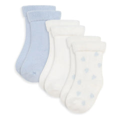 Petit Bateau - 3 Pairs of Organic Cotton Heart Socks Set | White