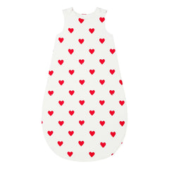 Petit Bateau - Heart-shaped Sleep Suit | Red