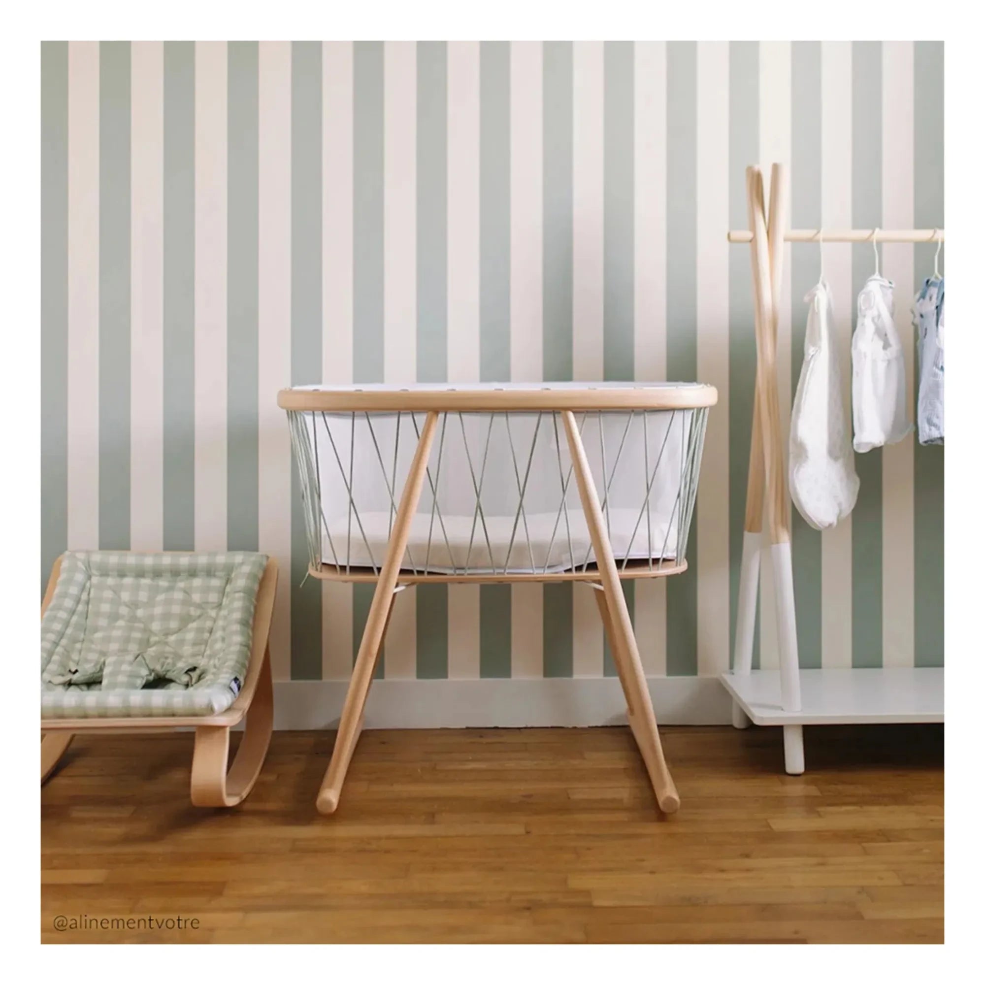 Charlie Crane - Kumi Cradle | Lichen Green