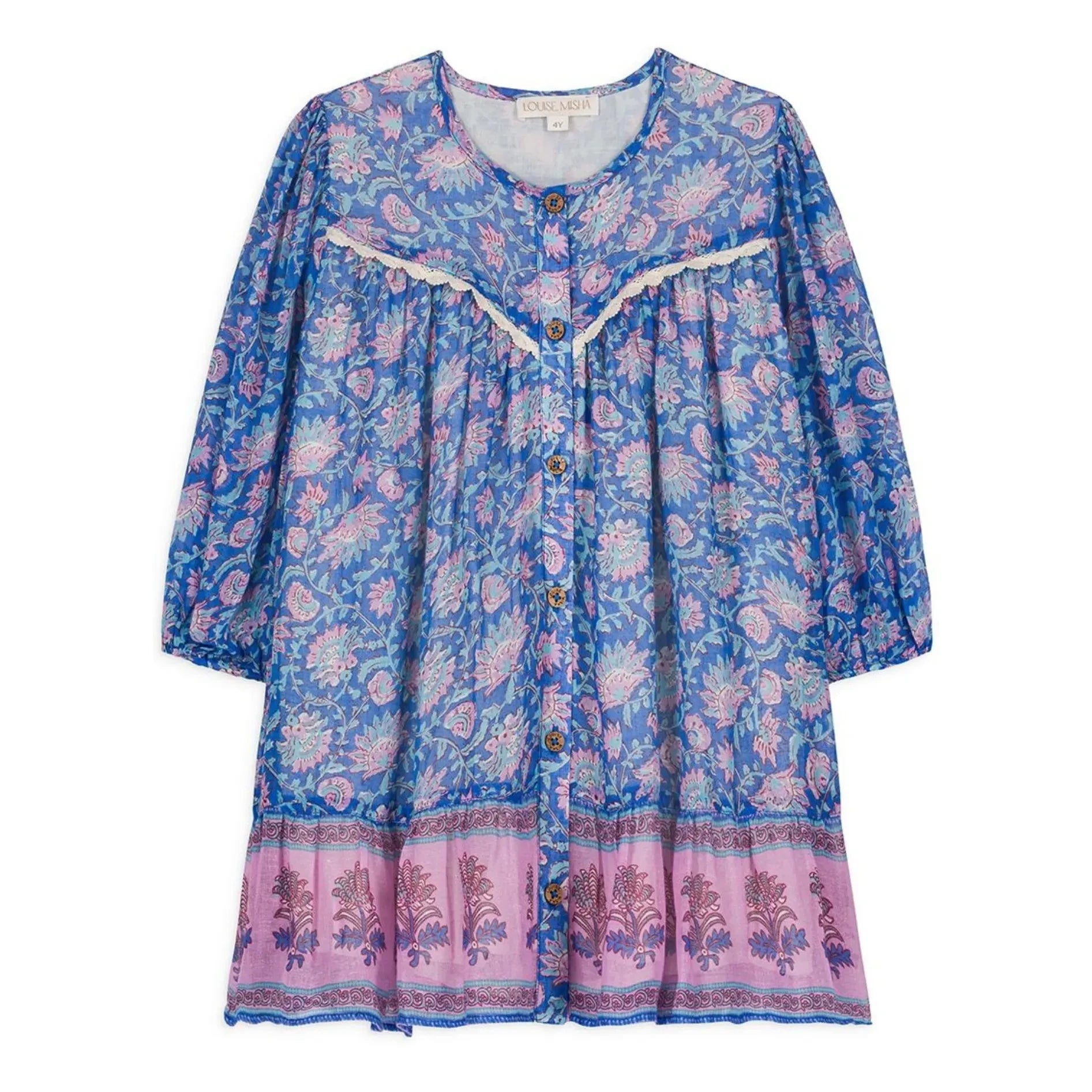 Louise Misha - Conny Organic Cotton Dress | Blue
