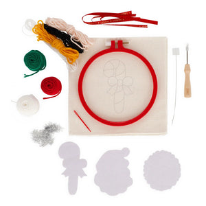 Legami - Creative Kit Hanging Christmas Decorations - Punch Needle Kit