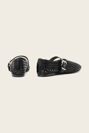 AllSaints Sabine Woven Flat Deri Babet