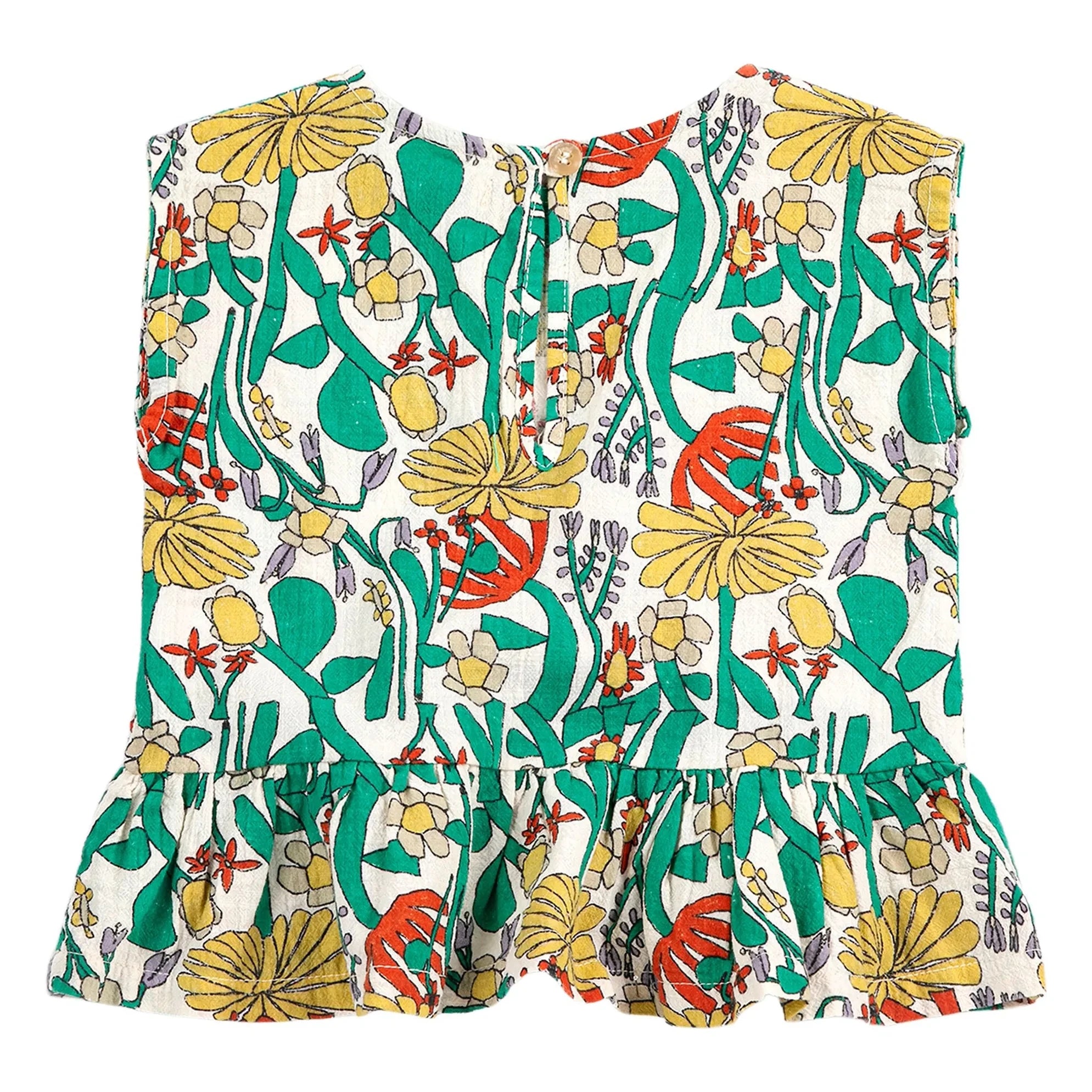 Bobo Choses - Organic Cotton Flower Top | Ecru