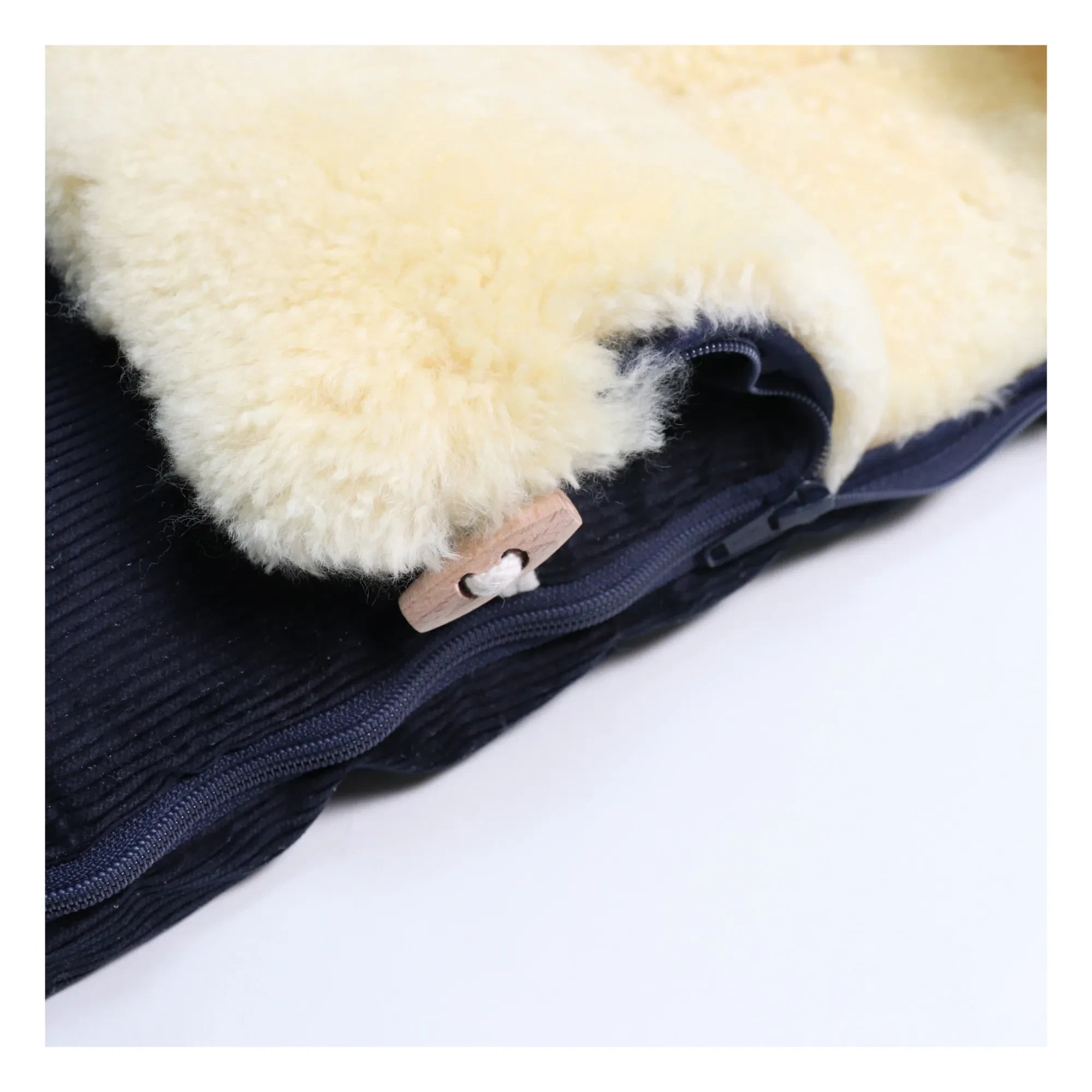 Kaiser - Filius Lamb Leather Universal Stroller Cover | Navy Blue