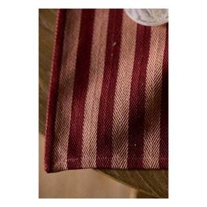 Gabrielle Paris - Garance Striped Serving Placemat | Red
