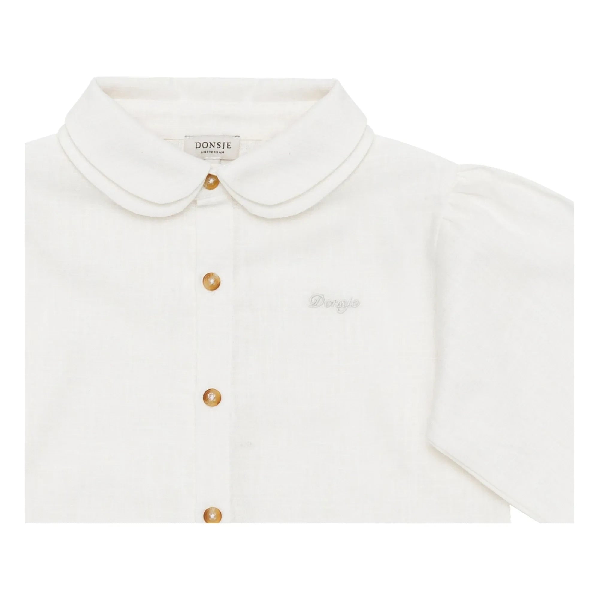Donsje - Anoeche Blouse with Peter Pan Collar | White