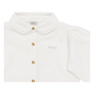 Donsje - Anoeche Blouse with Peter Pan Collar | White