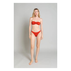 Smallable Woman - Lisa low-cut swimsuit | Brick red