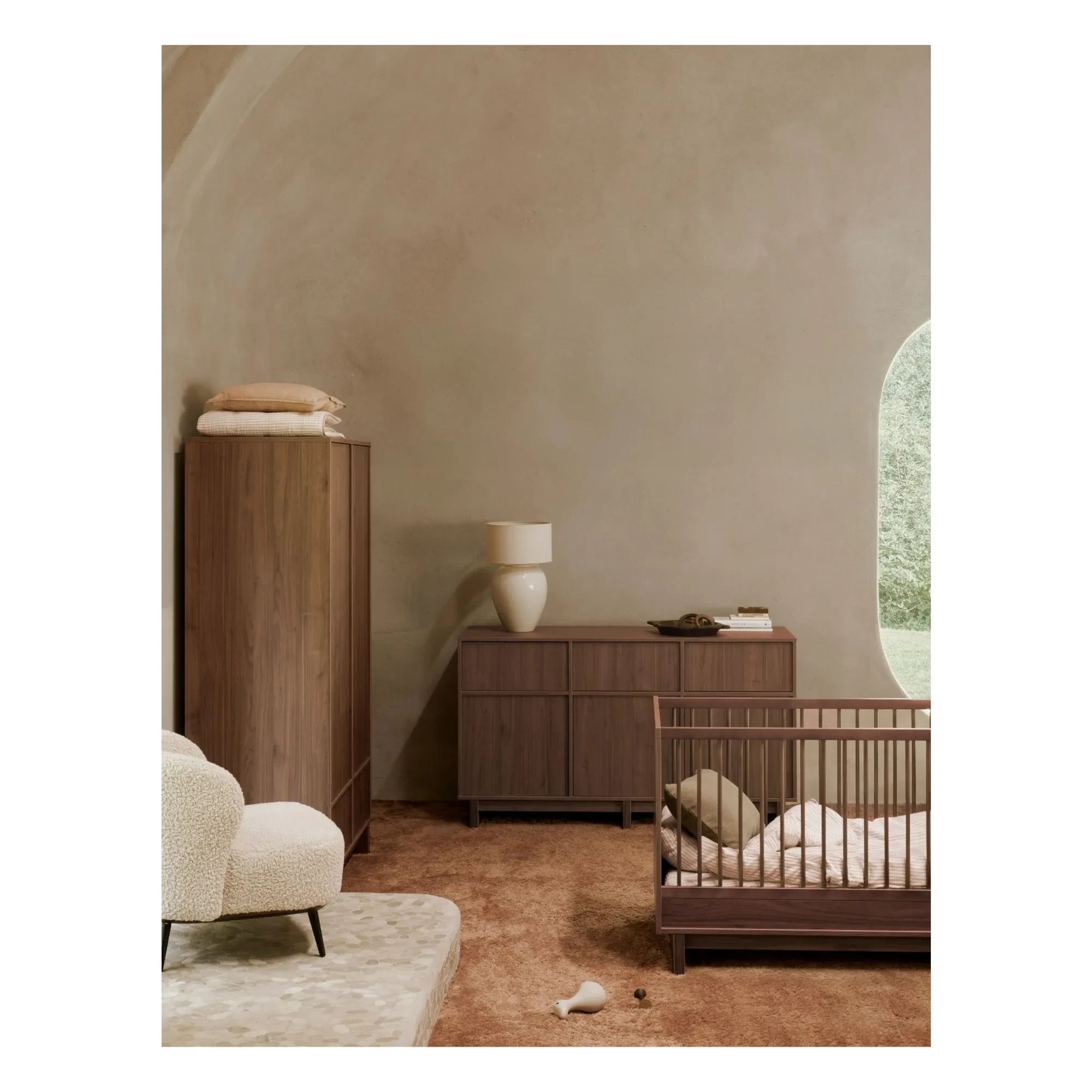 Quax - Kyo Crib 70x120 | Walnut