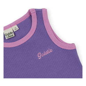 Goldie + Ace - Contrast Ribbed Tank Top | Purple