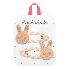 Rockahula Kids - 2 Piece Striped Bunny Buckle Set | Pale Pink