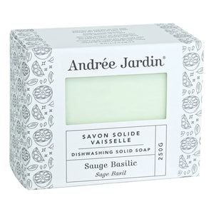Andrée Jardin - Katı Bulaşık Deterjanı - Adaçayı Fesleğen | Beyaz