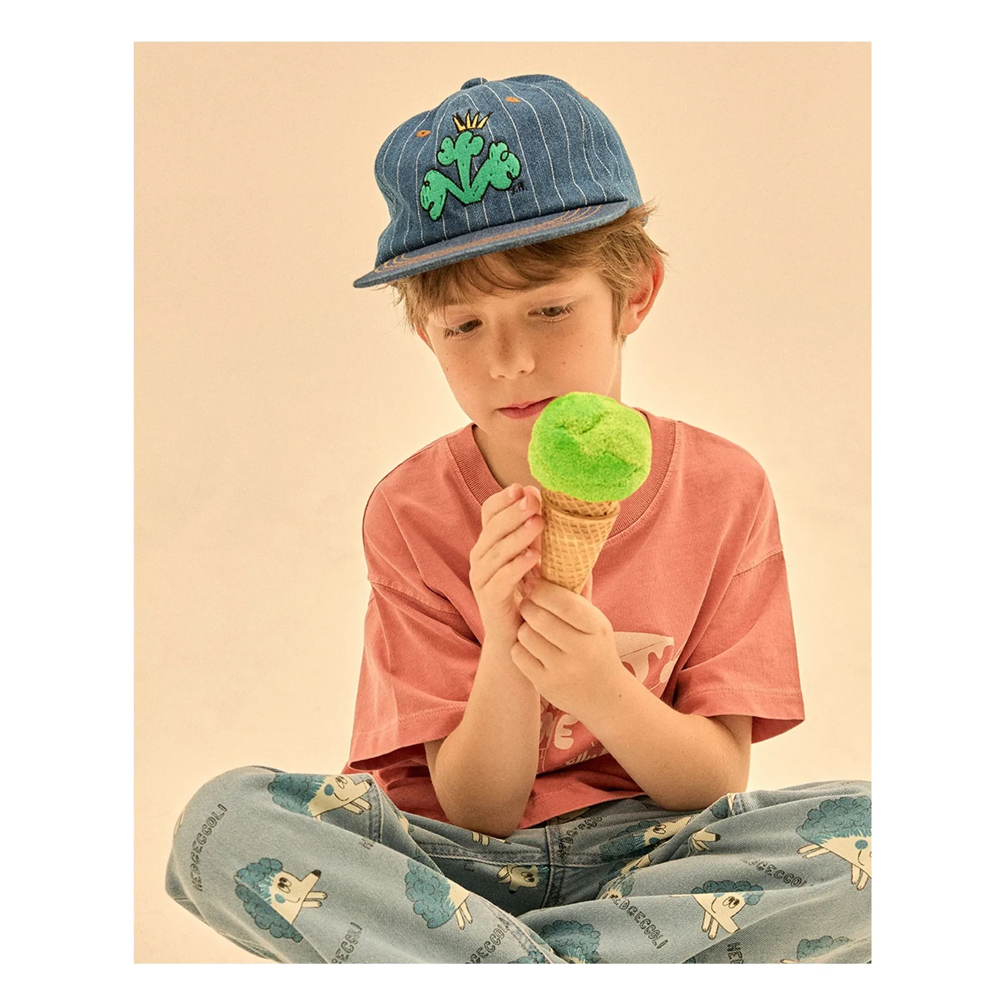 Jelly Mallow - Blue Denim Broccoli Hat