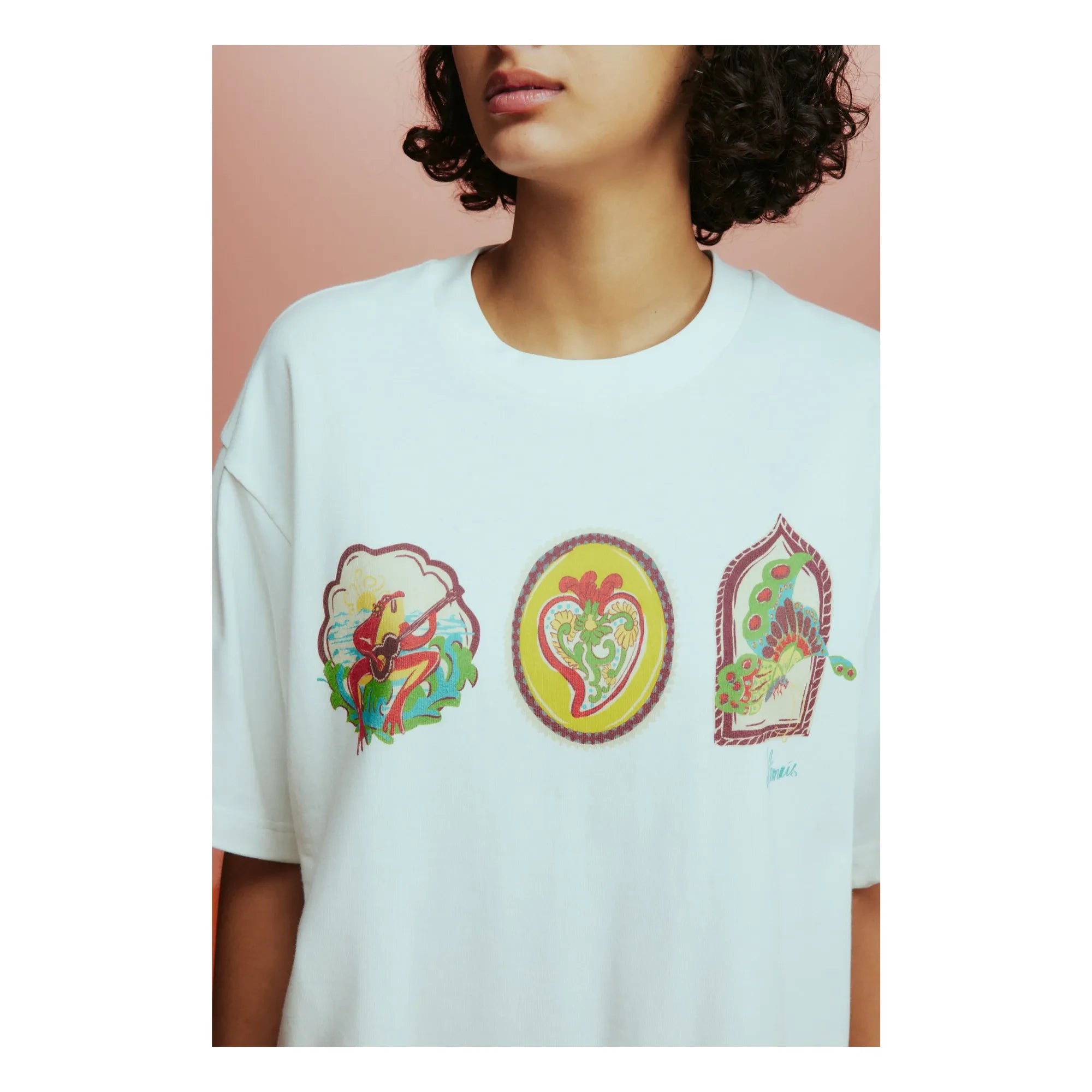 Alémais - Emilio Organic Cotton T-Shirt | Cream