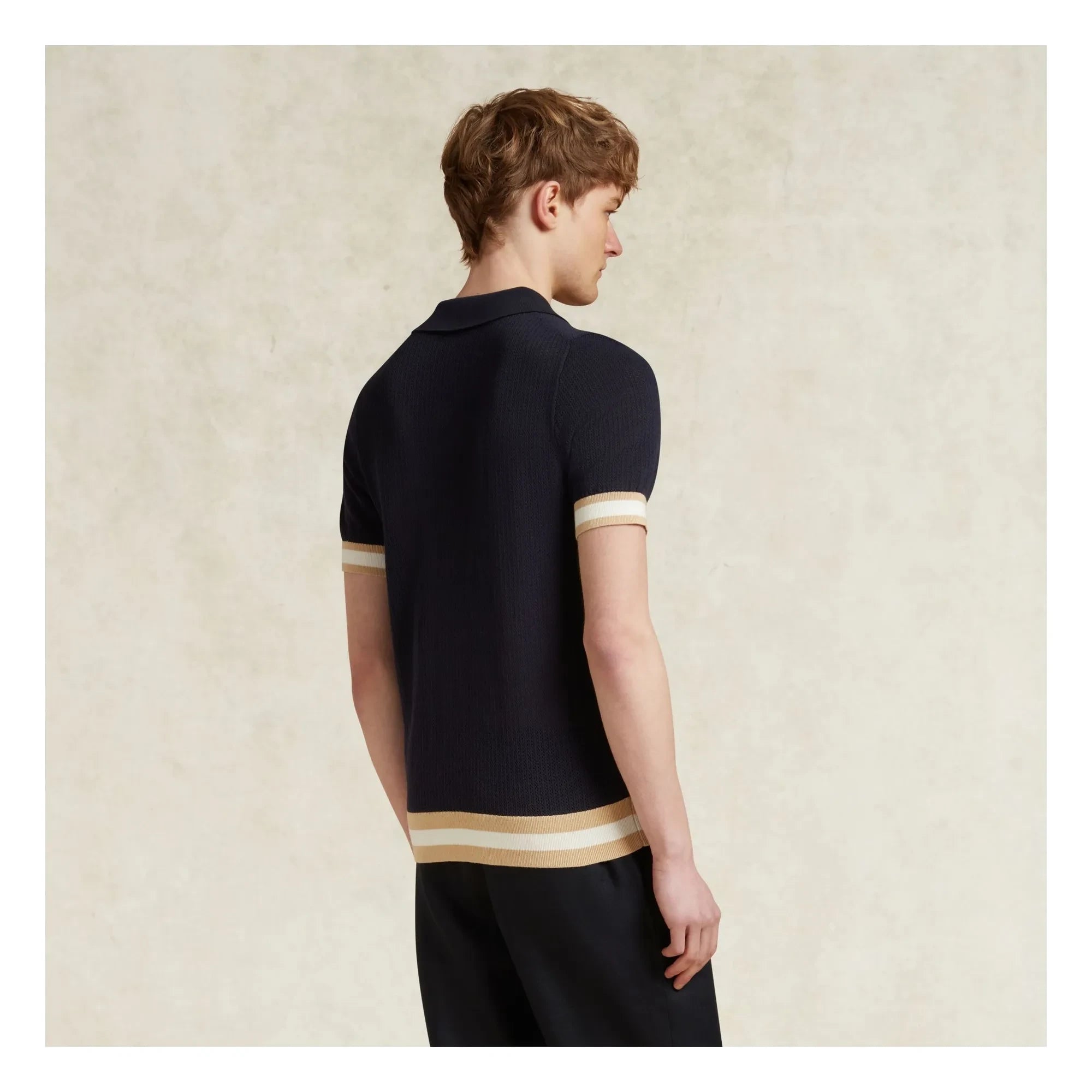 Ché Studios - Quinn pamuklu polo tişört | Lacivert