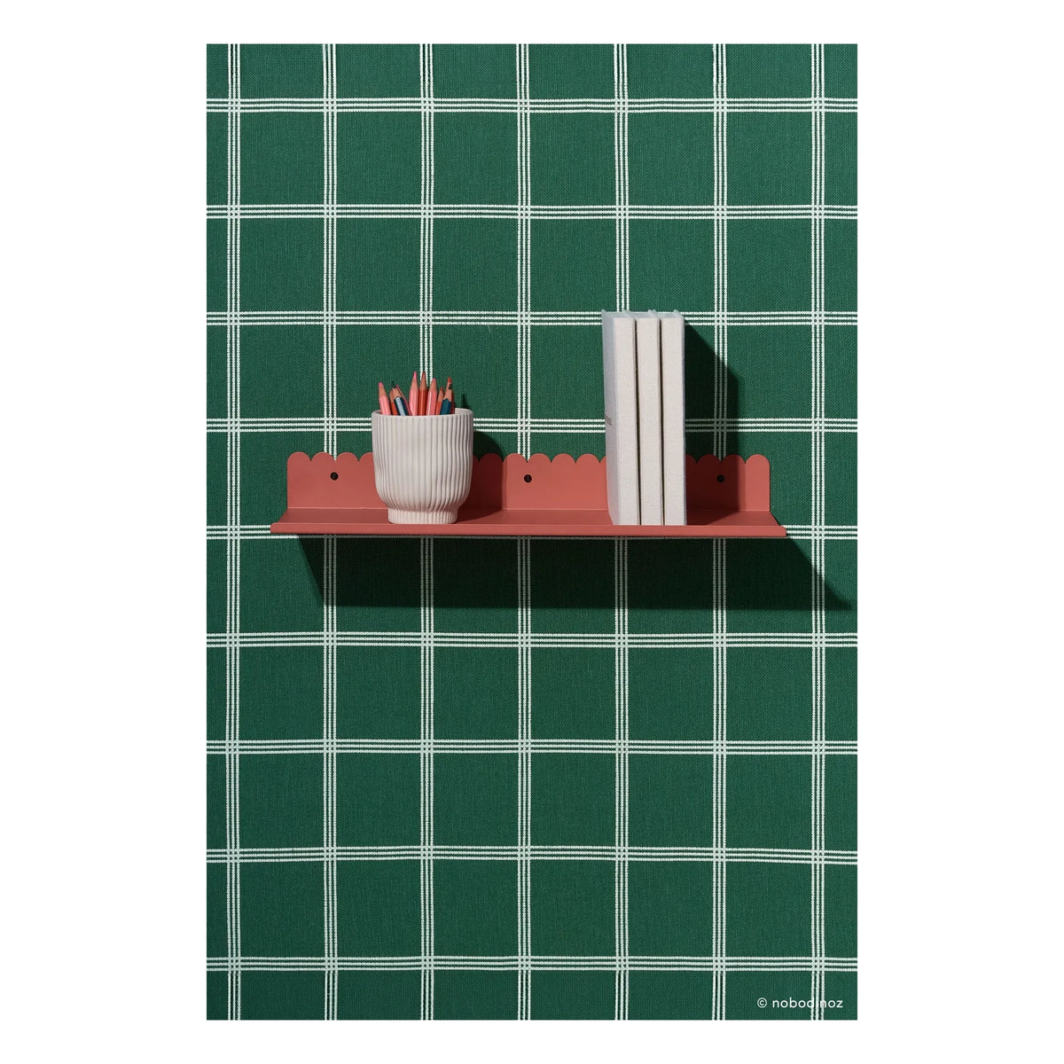 Nobodinoz - Vibes Wall Shelf 50x16 cm | Terracotta