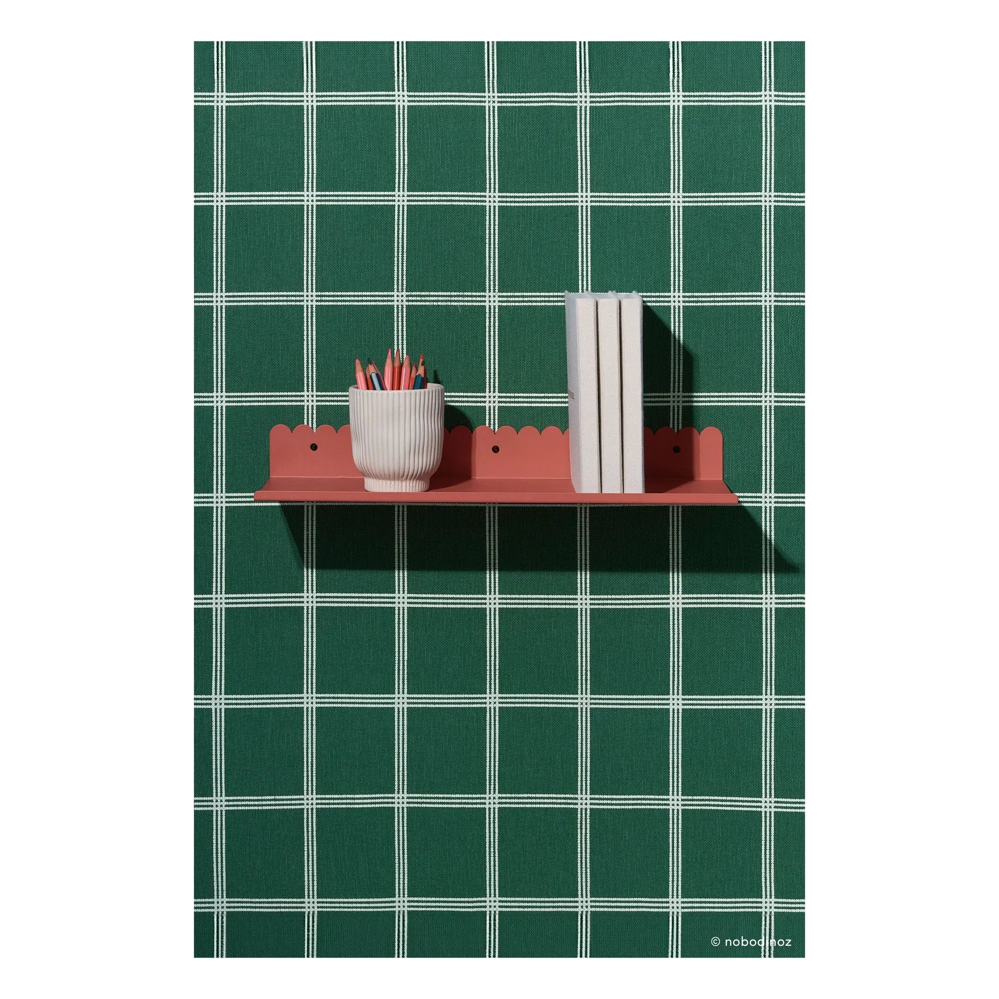Nobodinoz - Vibes Wall Shelf 50x16 cm | Terracotta