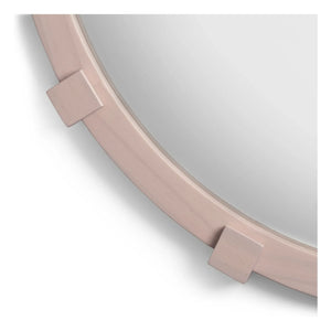 &Klevering - Chunk Round Mirror | Light Pink
