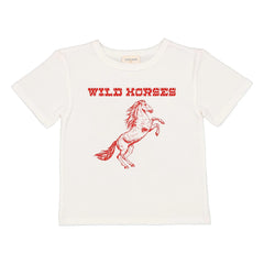 Louis Louise - Tom Wild Horses T-Shirt | White