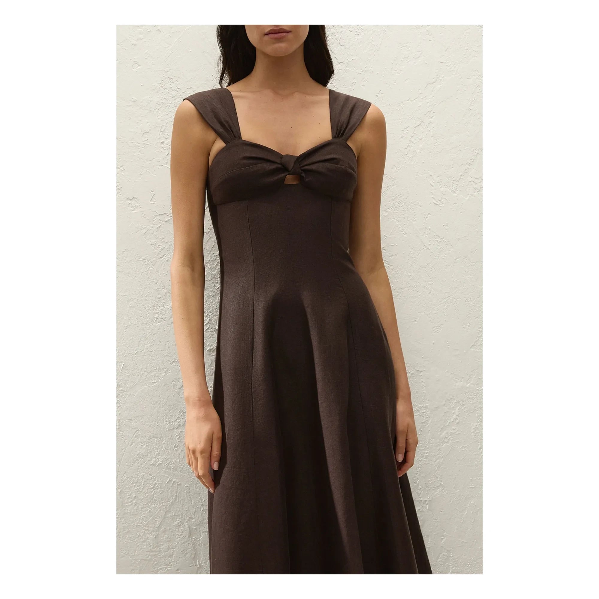Faithfull the Brand - Pallida Linen and Cotton Dress | Brown