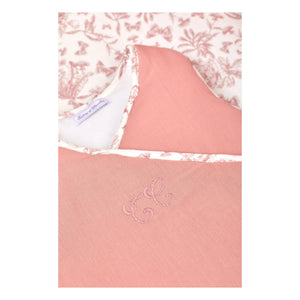 Tartine et Chocolat - Toile de Jouy Baby Sleep Suit | Peach