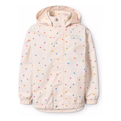 Molo - Waiton Cœurs Recycled Fiber Raincoat | Pale Pink