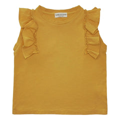 Babe & Tess - Volants Antonella T-Shirt | Ochre
