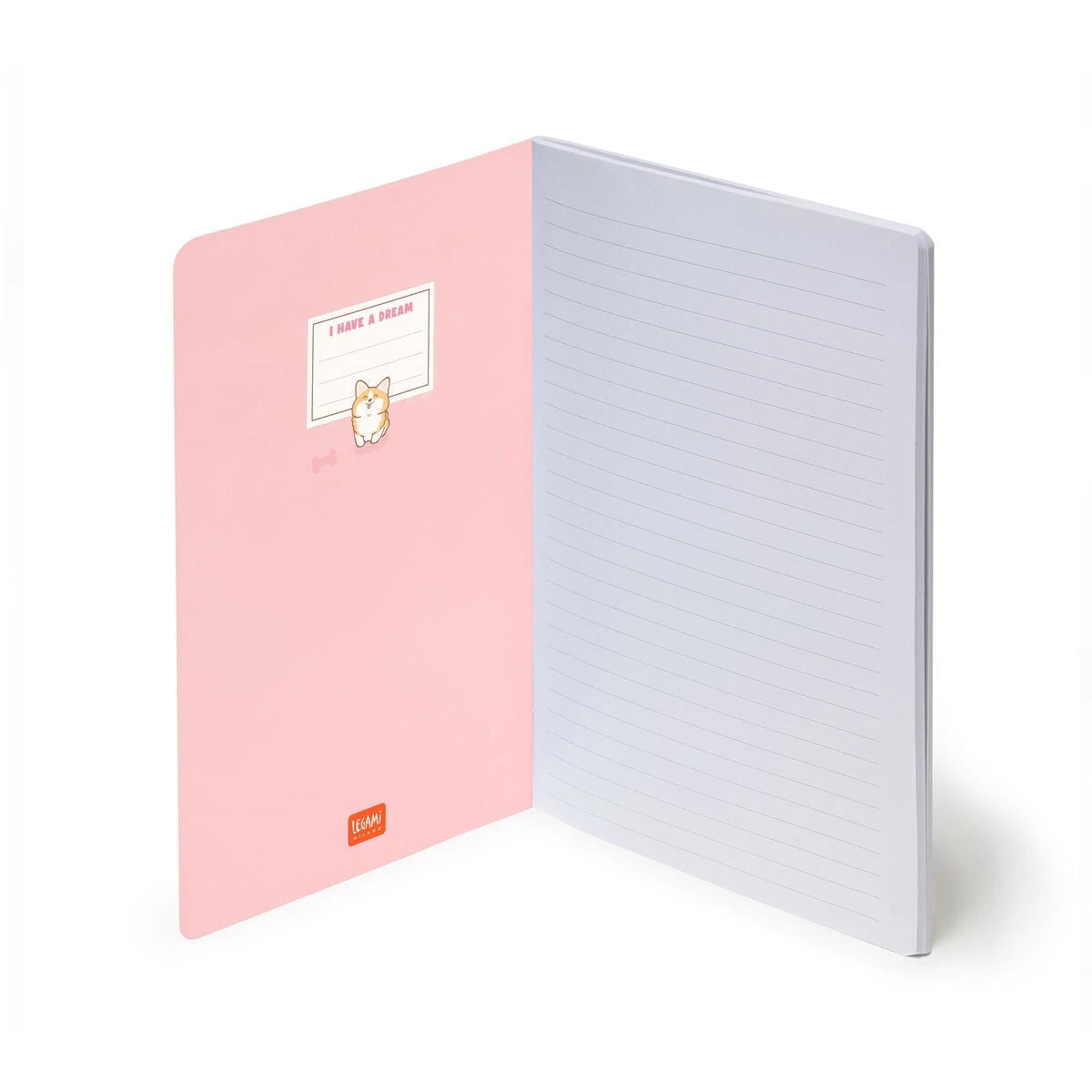 Legami - B5 Lined Defter ile Illustrated Hard Kılıf - Corgi