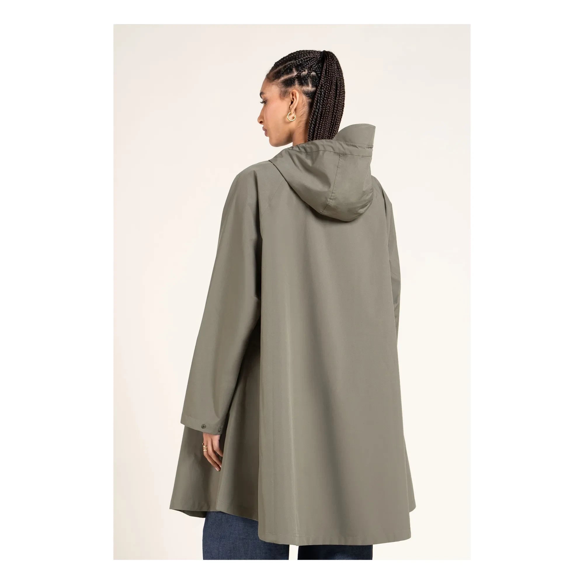 Flotte - Gabriel Waterproof Cape | Khaki