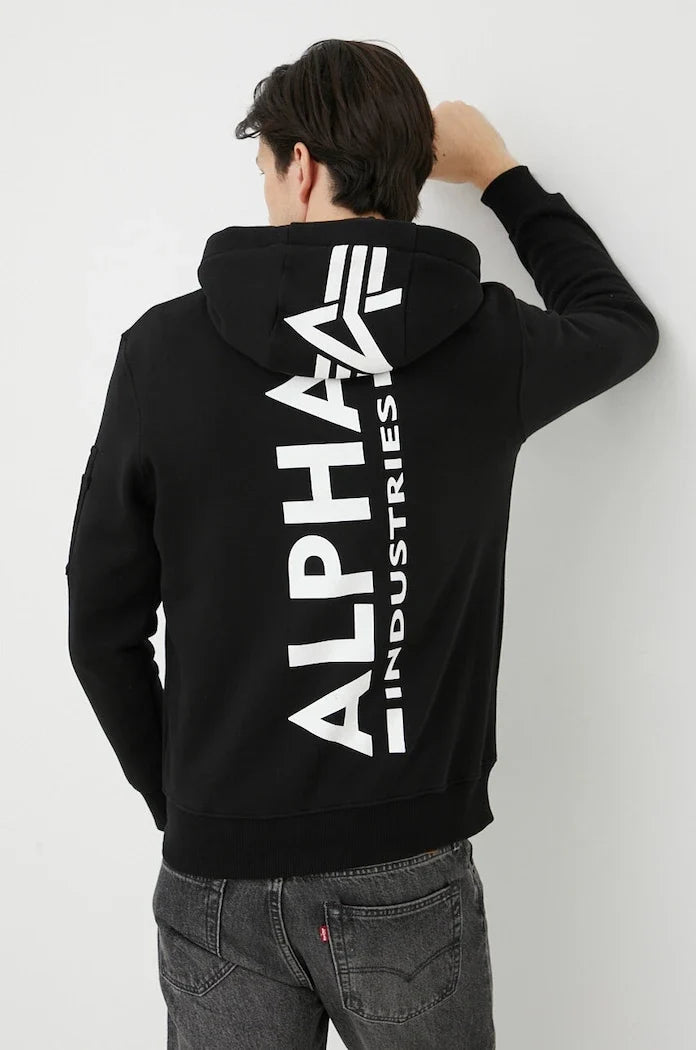 Alpha Industries Backprint Kapüşonlu Sweatshirt