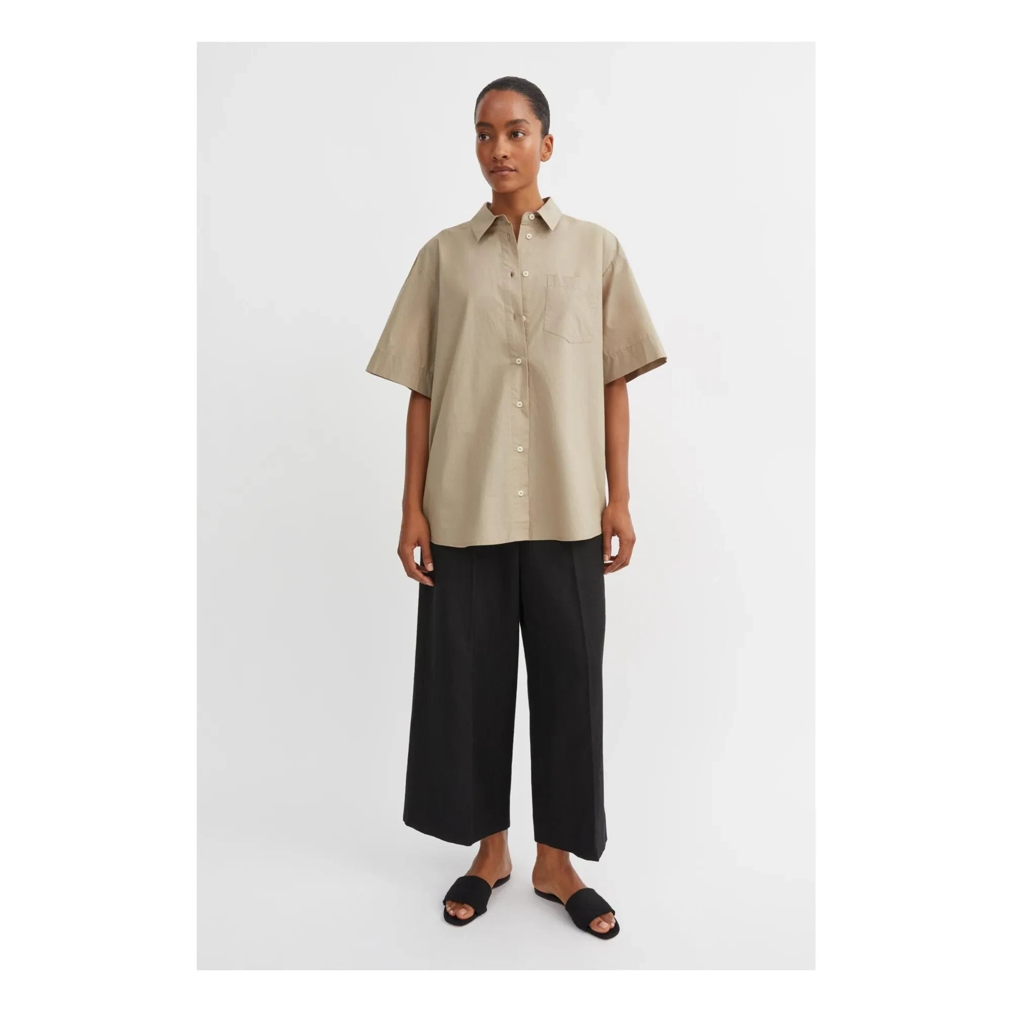 Skall Studio - Aggie Organic Cotton Shirt | Light Green
