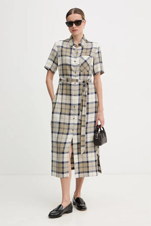 Barbour Keten Elbise Fern