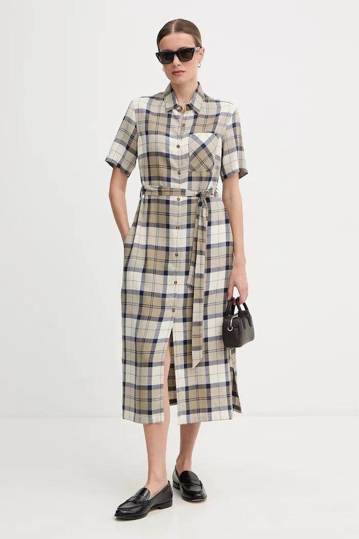 Barbour Keten Elbise Fern