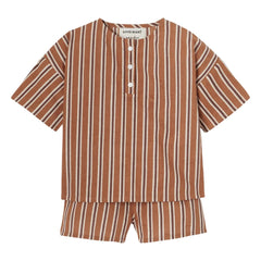Apaches - Prial Striped Pajamas | Brown