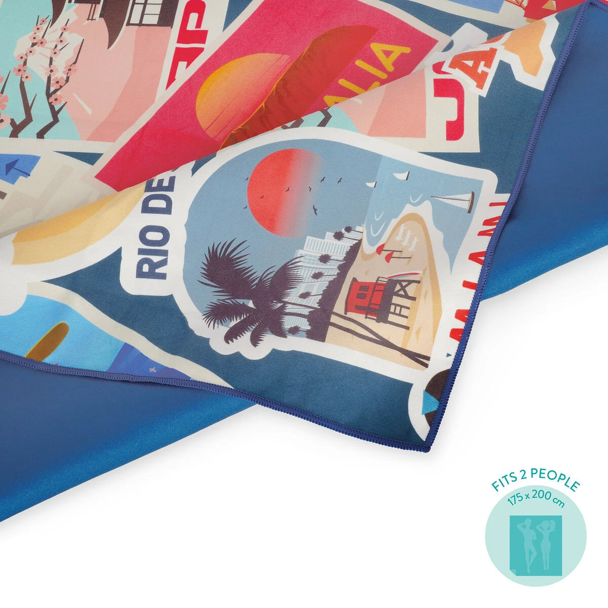 Legami - Travel Stickers Maxi Beach Towel
